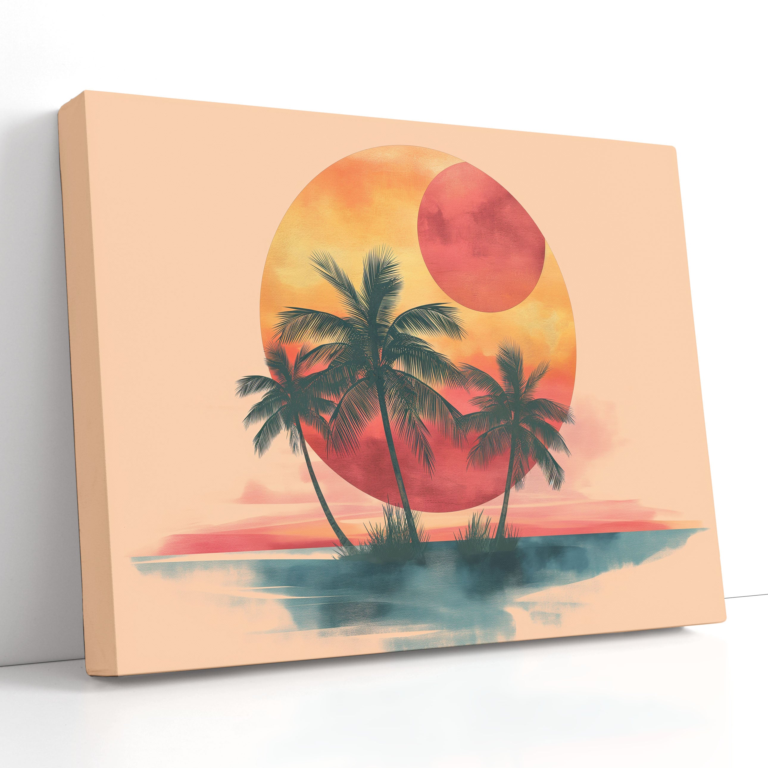  Palm Trees Canvas Print 