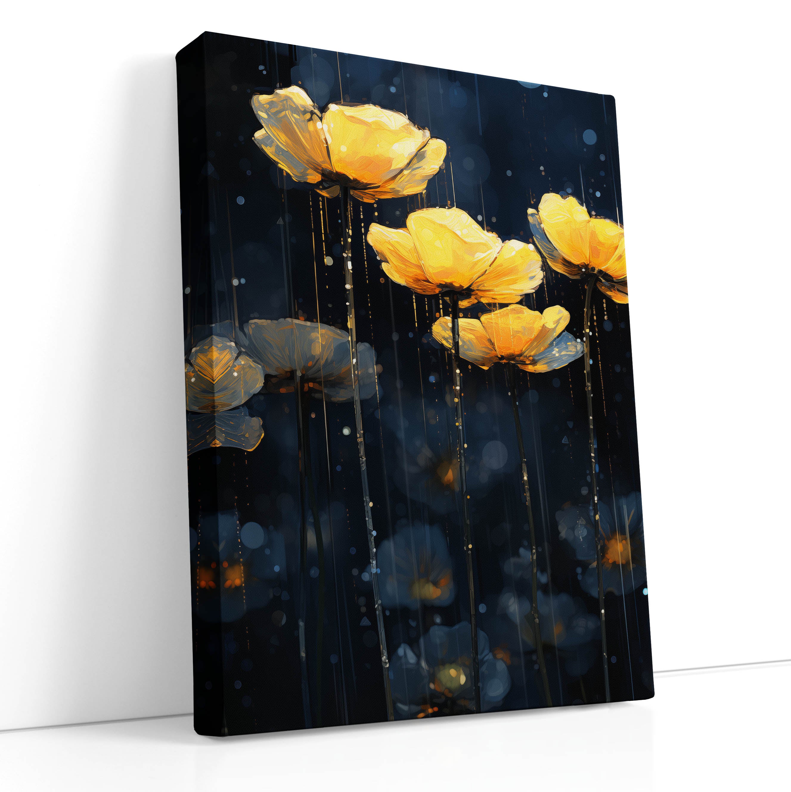 Floral Rain Canvas Print