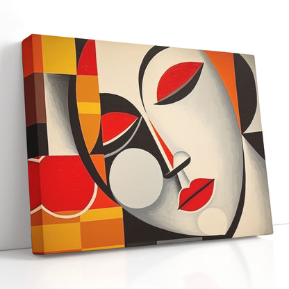 Geometric Portrait Wall Canvas