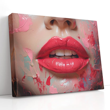 Red Lips Canvas Print