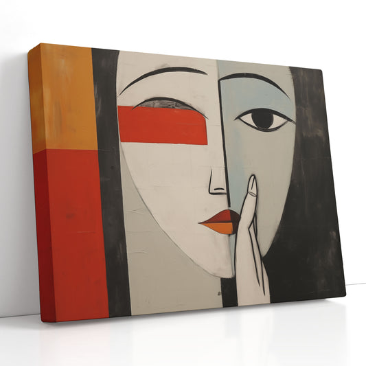 Abstract Color Block Canvas