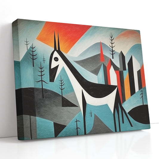 Abstract Mountain Horse - Canvas Print