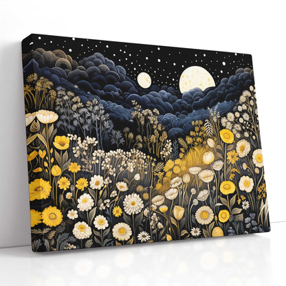  Moonlit Botanical Wall Canvas