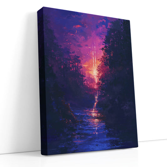 Forest Twilight Canvas Print  
