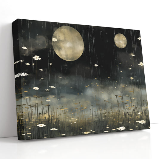  Tranquil Night Flowers Canvas