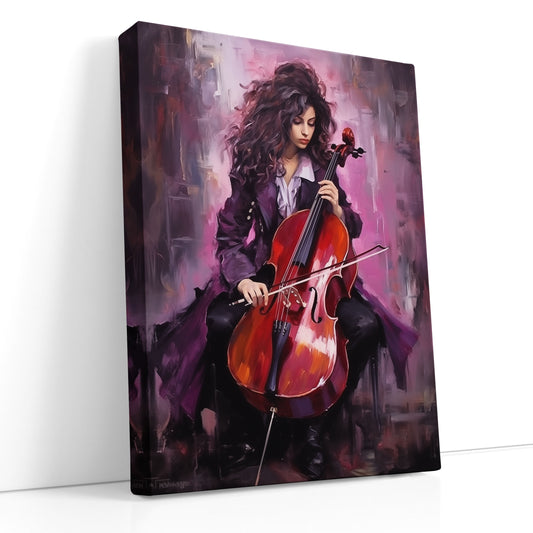 Cellist Girl Canvas Print