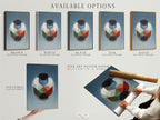Available options: stretched canvas print fine art poster paper and floating frame. Customize your artwork with our available options. Choose the perfect medium and frame to match your style. Elevate your space with personalized art.