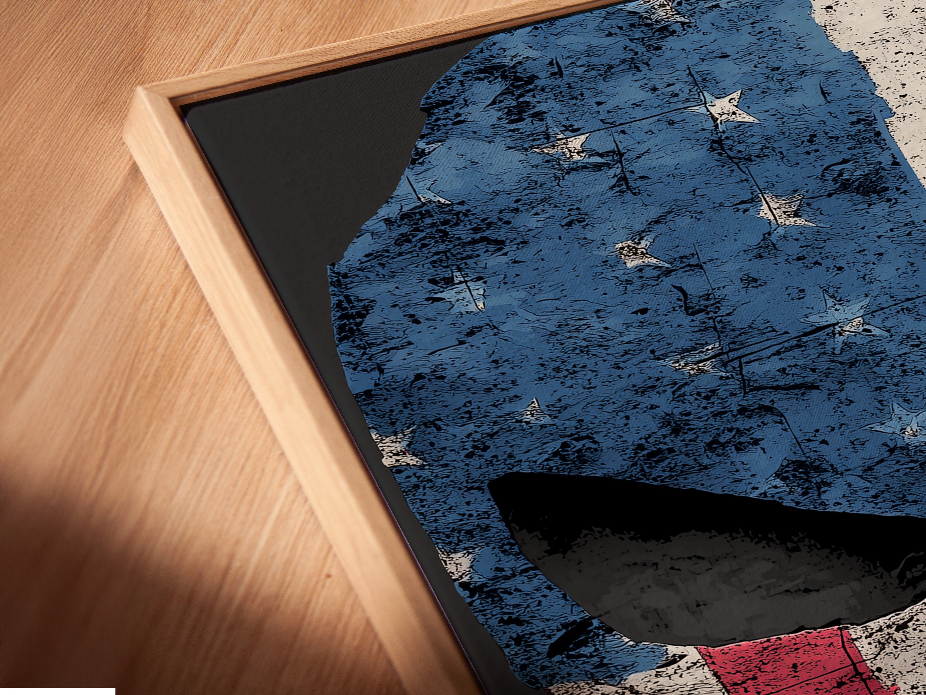 Vintage French Flag Skull Wall Art - Distressed Military Patriotic Poster, France Flag Skull Print, Rustic Home Decor