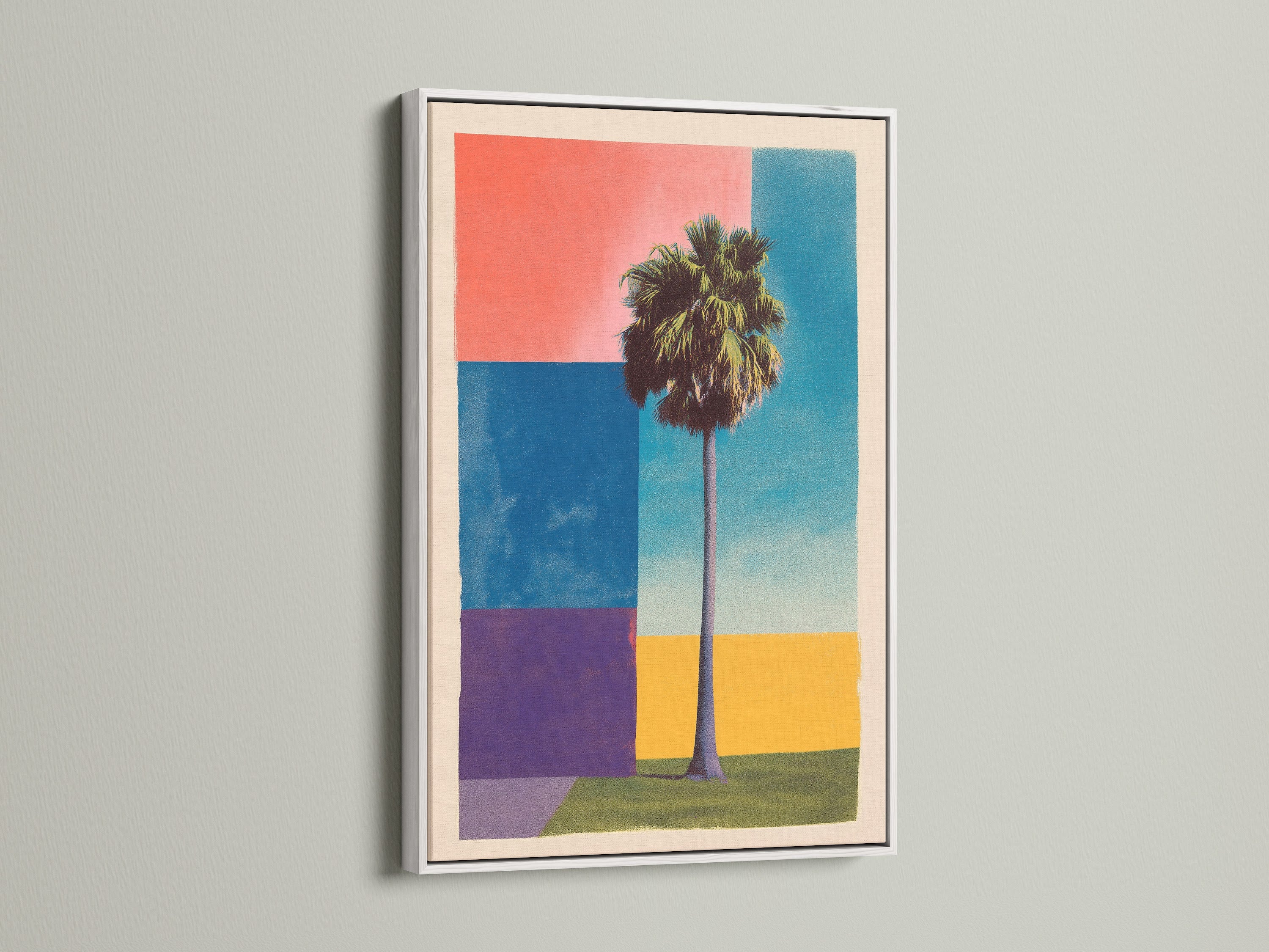 White frame art print. A clean and modern frame. It provides a fresh aesthetic. This frame option highlights the artwork. It is versatile enough to suit any interior. It adds sophistication to your space. Explore the elegance of framed art.