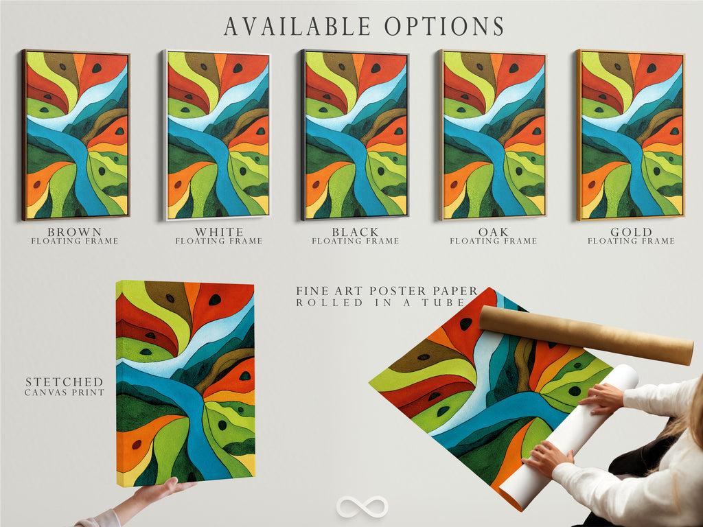 Explore our available options. Choose from stretched canvas prints fine art poster paper and floating frames. Customize your artwork to match your style. Our diverse options ensure a perfect fit for every piece. Start creating today.