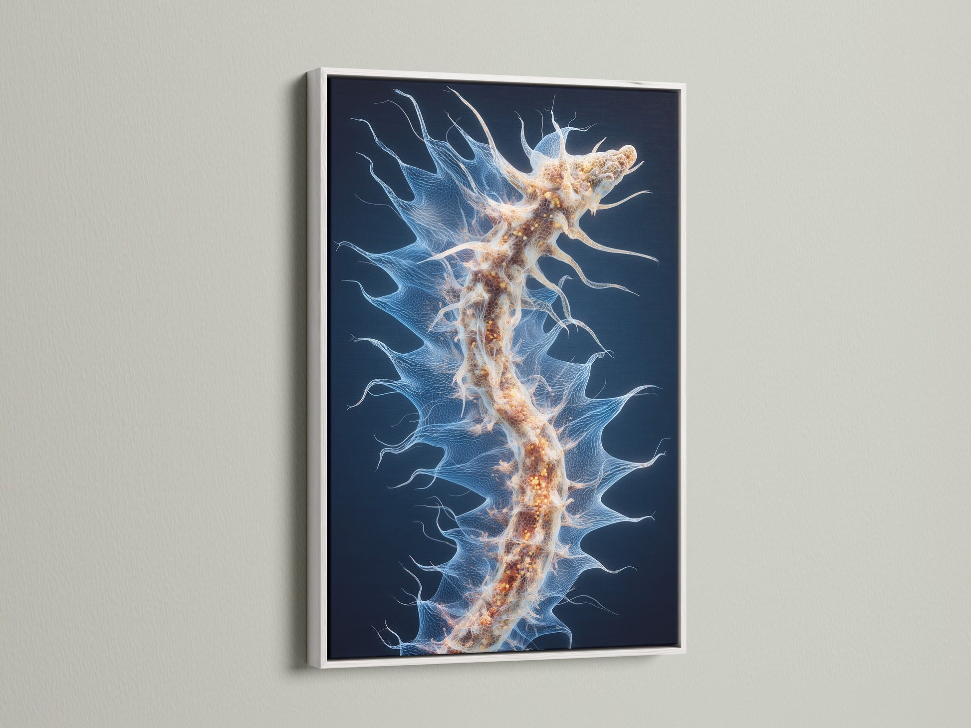 Discover the beauty of a white frame. Clean lines and a bright finish make the art stand out. This frame offers a modern and fresh look. It complements various interior styles.