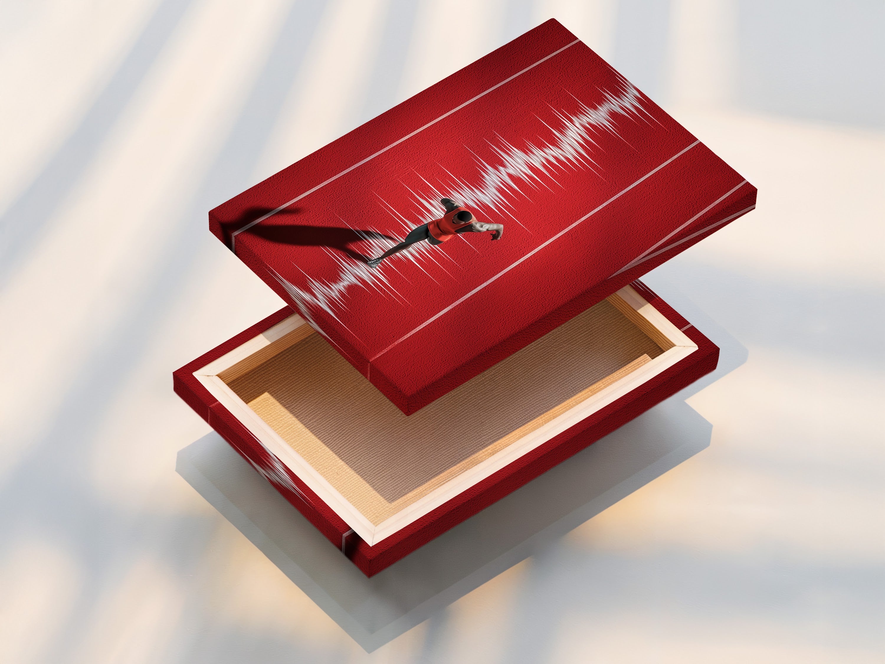 A stretched canvas print of the artwork. The stretched canvas print is ready to hang. It is a durable and gallery-worthy option. The artwork wraps around the edges. Add texture and depth to your walls with our canvas prints.