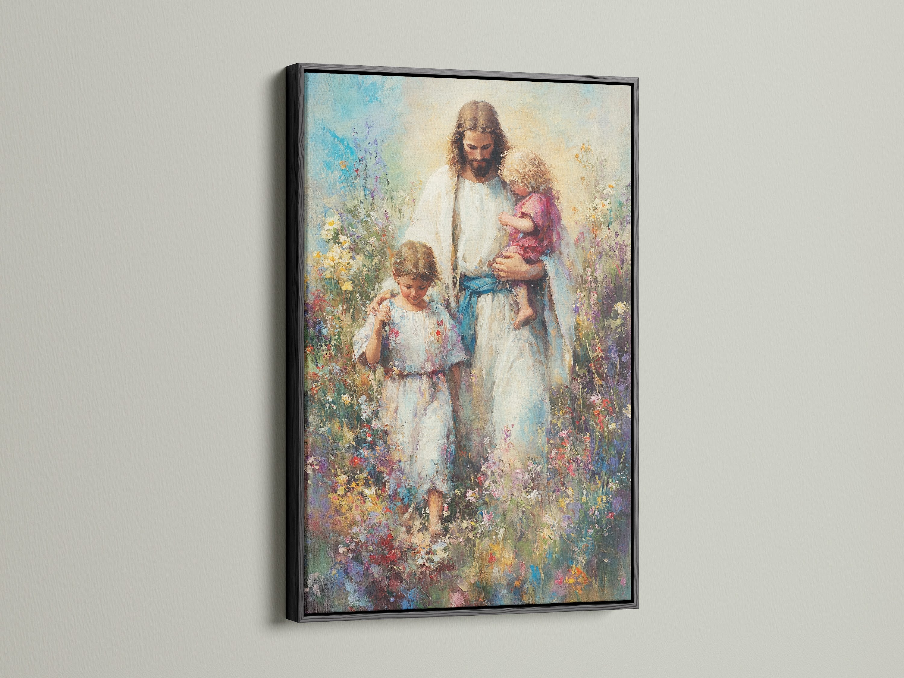 The artwork is showcased in a sophisticated black frame. The black frame provides a bold and contrasting border. The frame makes the artwork stand out. Suitable for creating a focal point in any room. Add depth and elegance to your home or office.