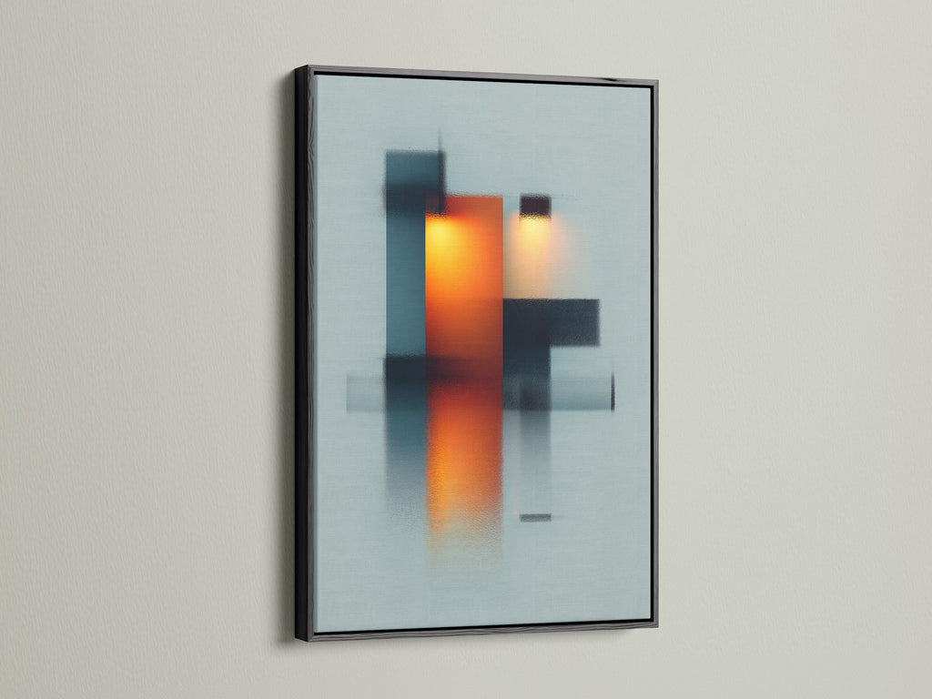 This is a sleek black frame. It provides a bold contrast to the artwork. Black frames add sophistication to any room. They're perfect for making a statement. View the striking impact of black frames on artwork.