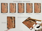 Available options for weathered metal artwork. Choose between stretched canvas print. You can also select fine art poster paper. Another option is a floating frame. Customize your artwork to fit your style. Find the perfect option for your home decor. The options are versatile and stylish.