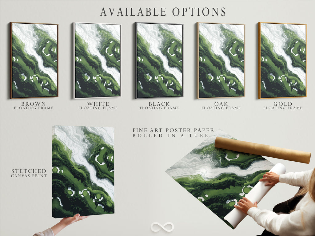 Explore available options for this artwork. Choose from a stretched canvas print. Opt for fine art poster paper. Select a floating frame to complete the look. Green abstract art with marble fluid canvas design. Modern emerald and white swirl artwork for your space.