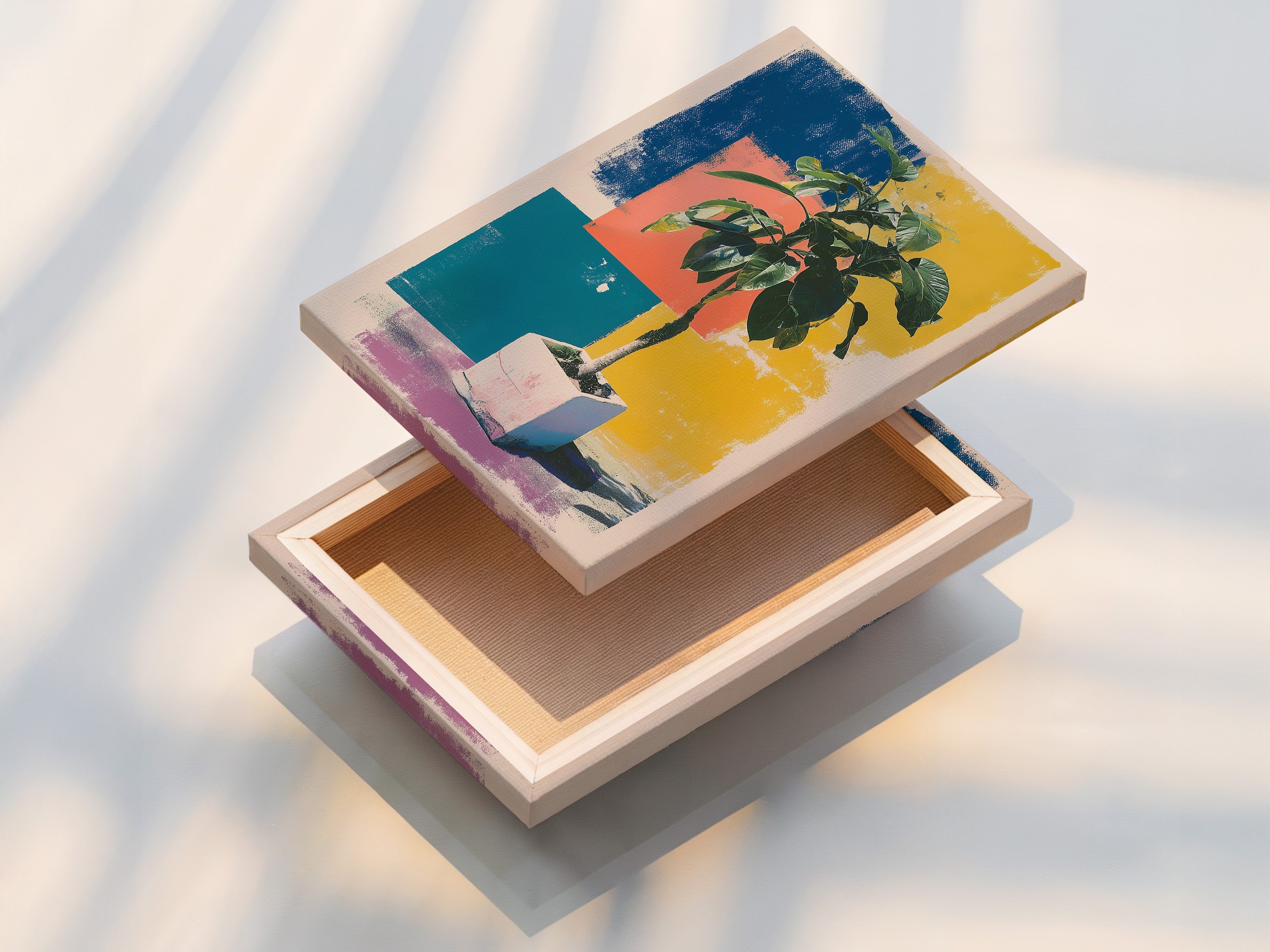 A stretched canvas print displays vivid colors and intricate details. The canvas is stretched perfectly over a wooden frame. It is ready to hang and enjoy. Stretched canvas prints offer a gallery-worthy look. Elevate your space with our canvas prints.