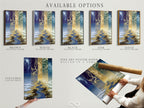 Explore available options for the Lightning Storm artwork. Choose from a stretched canvas print fine art poster paper or floating frame. The electric sky and nature photography are stunning. Find the perfect option for your decor.