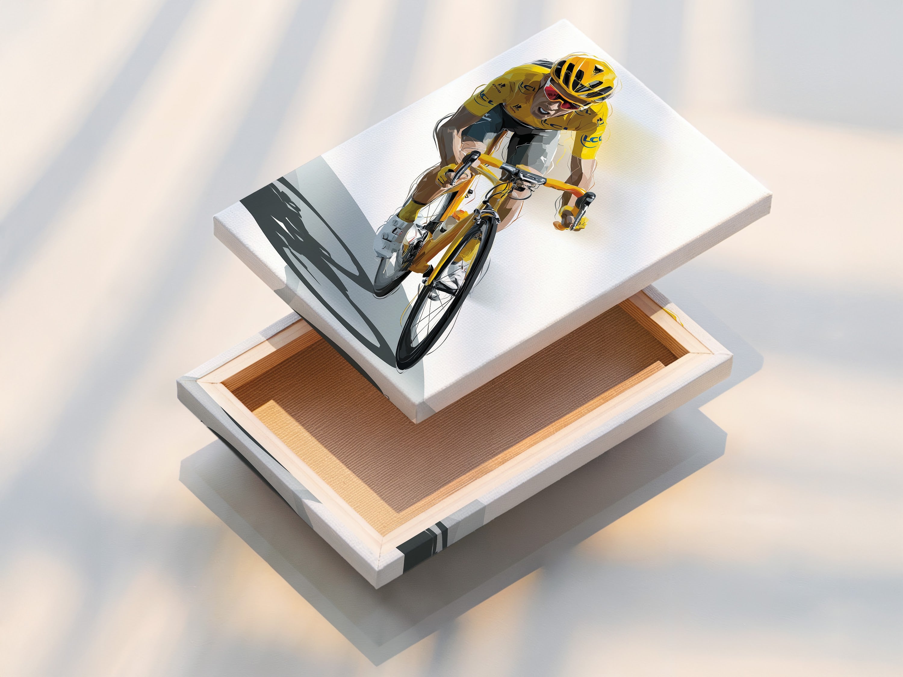 A stretched canvas print is displayed. It is ready to hang. The canvas print offers a gallery-quality look. See how a stretched canvas can transform your art. Enhance your space with canvas art.