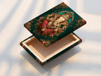 A stretched canvas print of Ganesha Wall Art. This Hindu canvas print is ready to hang. The spiritual elephant god artwork enhances any room. Teal and gold colors create a calming atmosphere. Ideal for yoga studio decor and spiritual spaces.