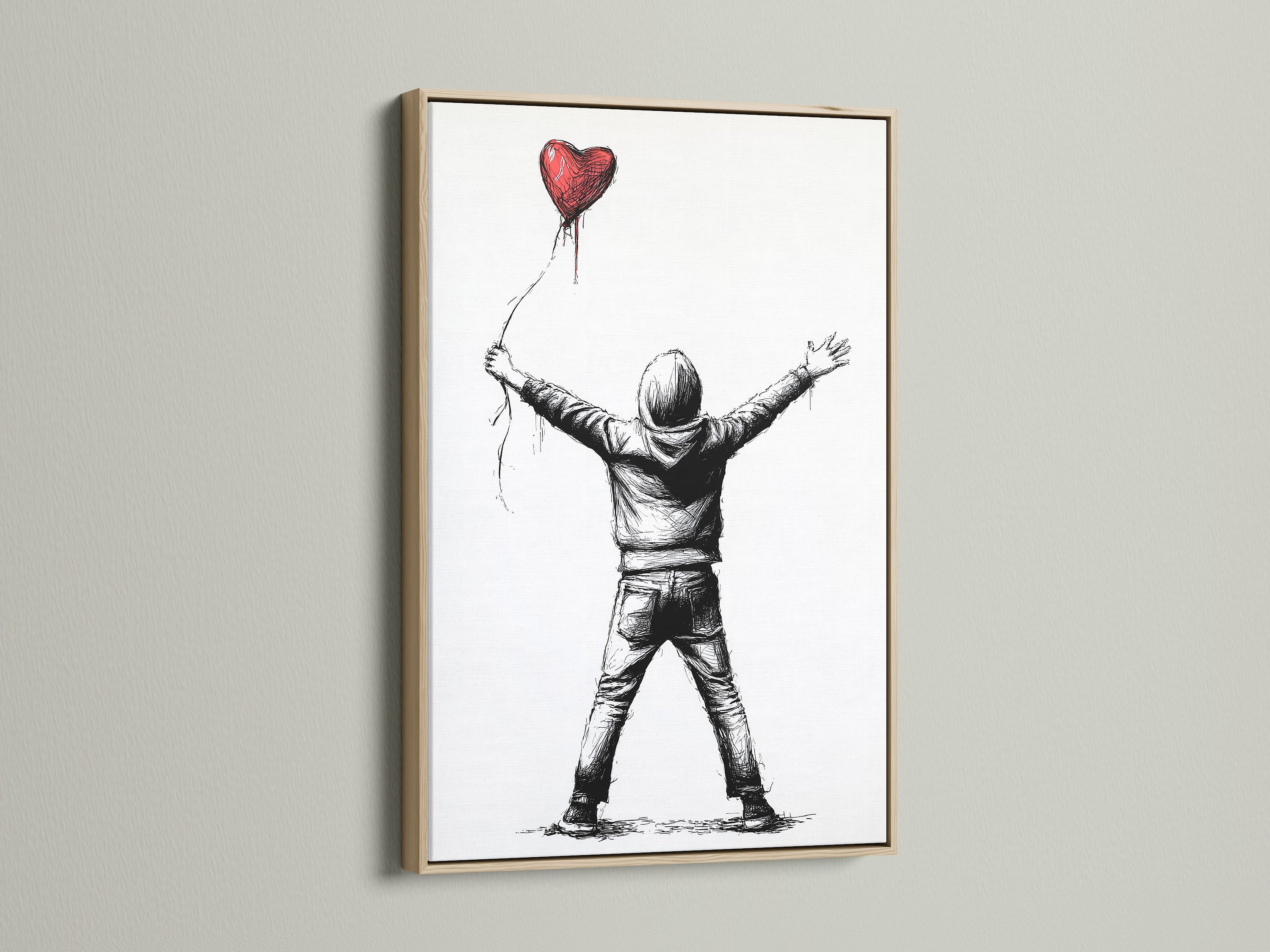 This is an oak frame. The oak frame offers a natural look. It complements various art styles. Perfect for adding warmth to your artwork. Elevate your fine art prints with an oak frame.