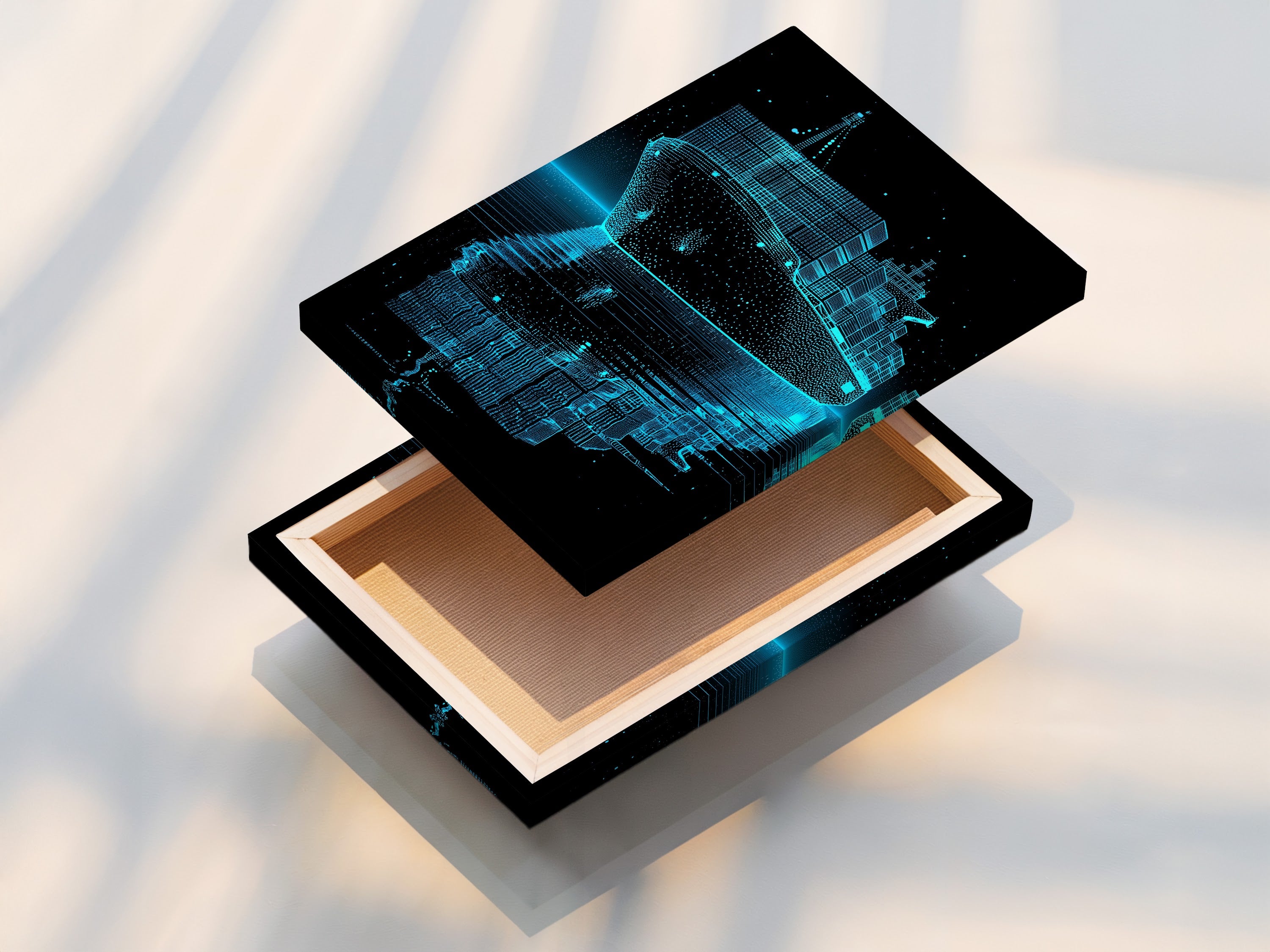 A high-quality stretched canvas print showcasing vibrant colors and sharp details. The canvas is stretched tightly over a wooden frame. This provides a gallery-ready appearance. The stretched canvas print is durable and ready to hang adding artwork to any space.