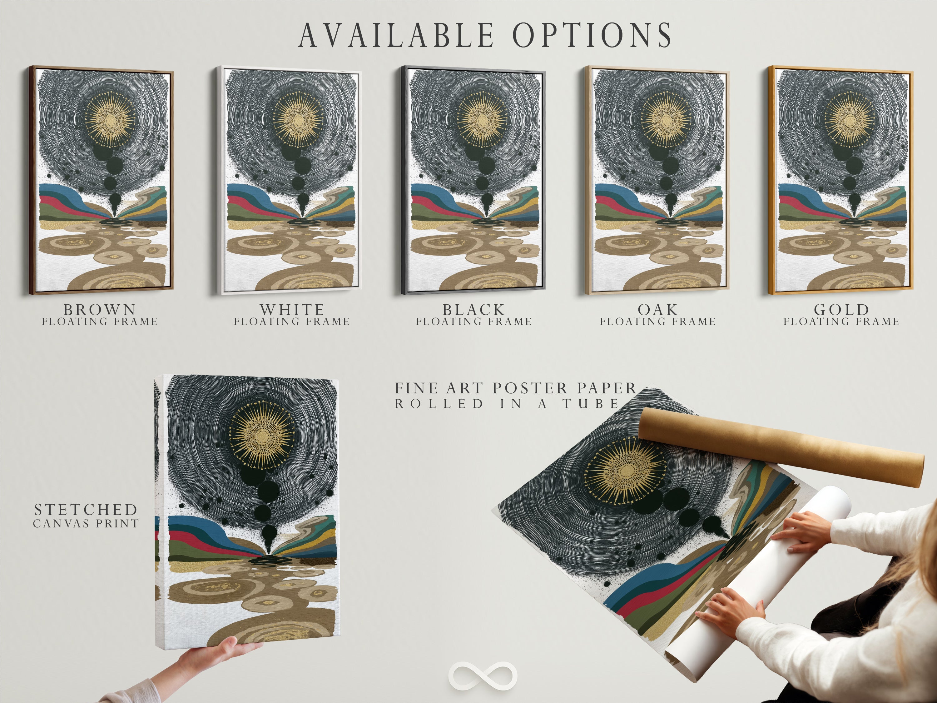 Explore available options for your art prints. Choose from stretched canvas prints fine art poster paper or floating frames. These options cater to minimalist bohemian and contemporary tastes. Transform your space with unique wall decor today.