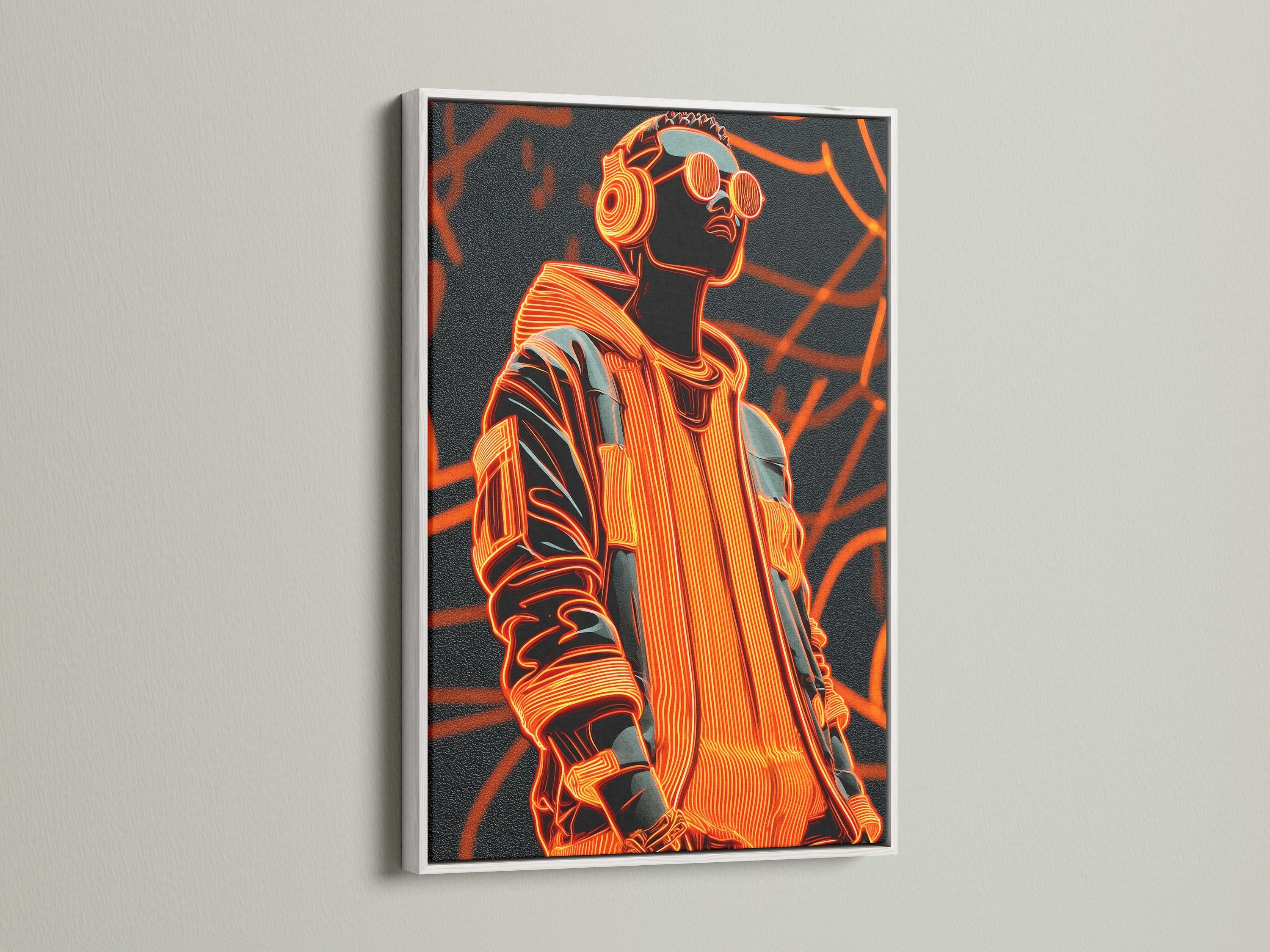 Artwork displayed in a crisp white frame. The white frame offers a clean modern aesthetic. It allows the art to truly stand out. A versatile choice that complements any interior. Discover the beauty of white frame artwork.