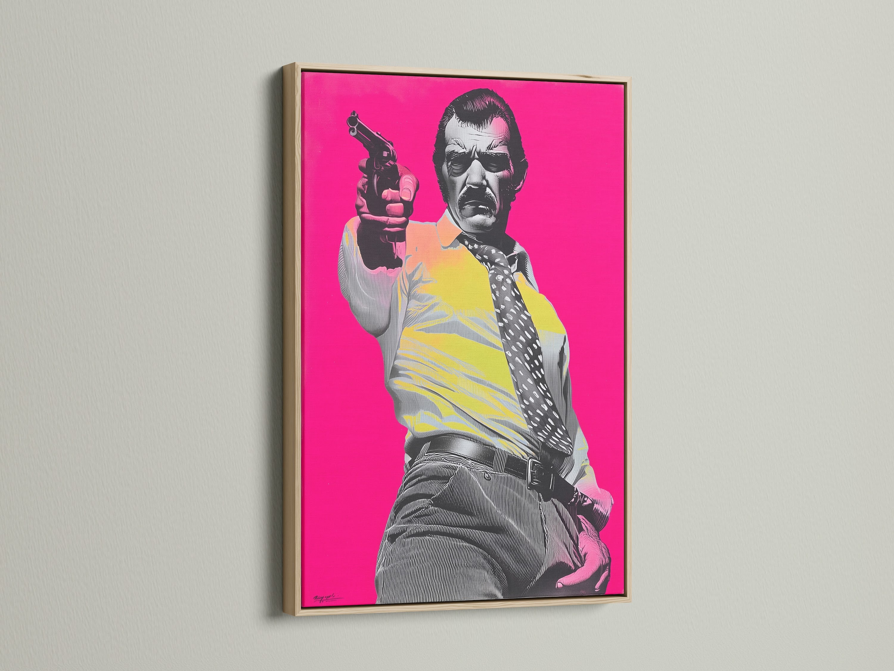 Artwork in an oak frame adds warmth to any room. See how an oak frame enhances this captivating piece. The natural wood grain complements the artwork beautifully. Oak frames bring nature indoors. Frame your art in timeless style with oak.