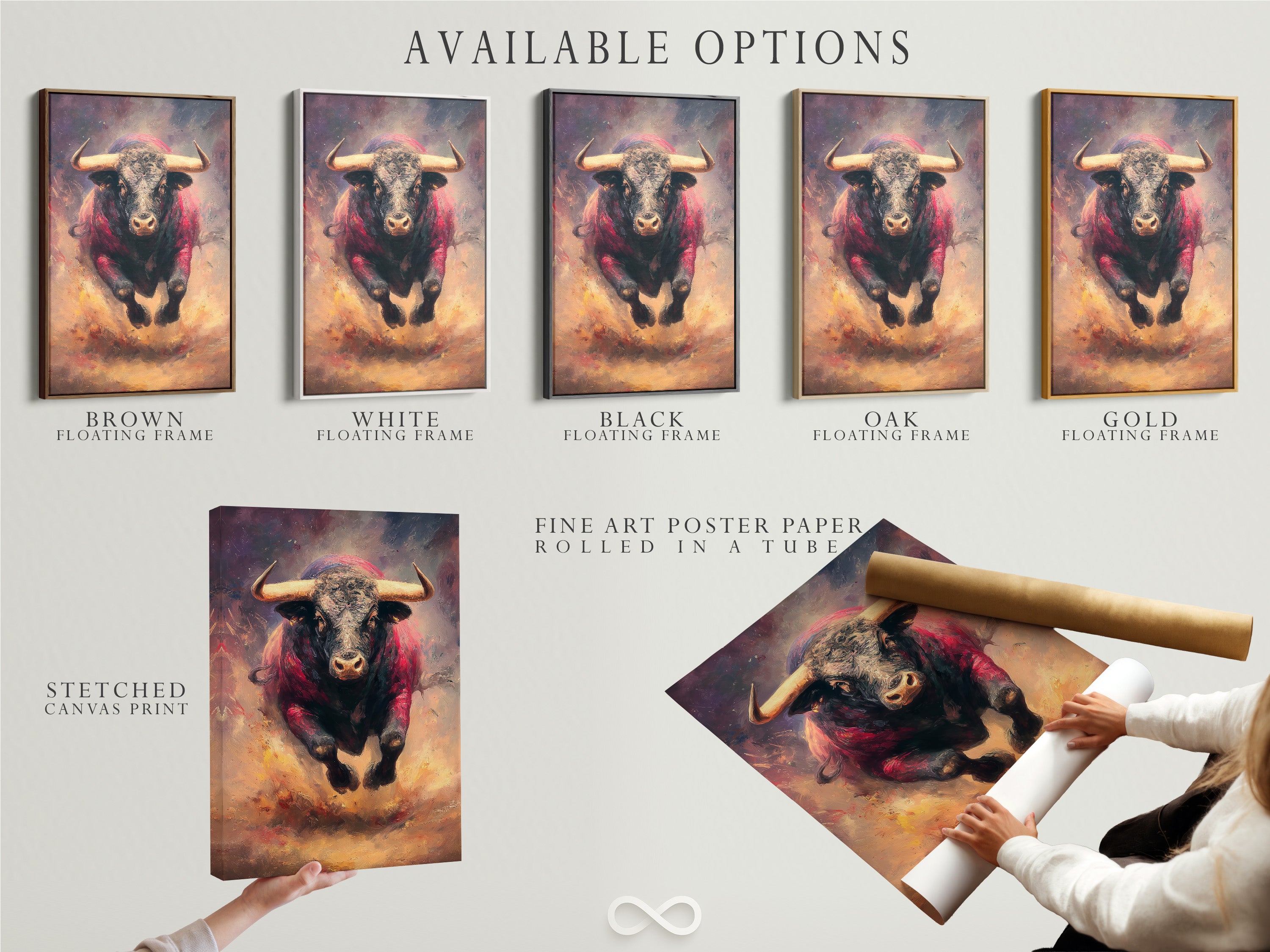 Available options include stretched canvas prints fine art poster paper and floating frames. These options allow you to customize your art. Select your preferred style and media. See all available options to personalize your artwork today.