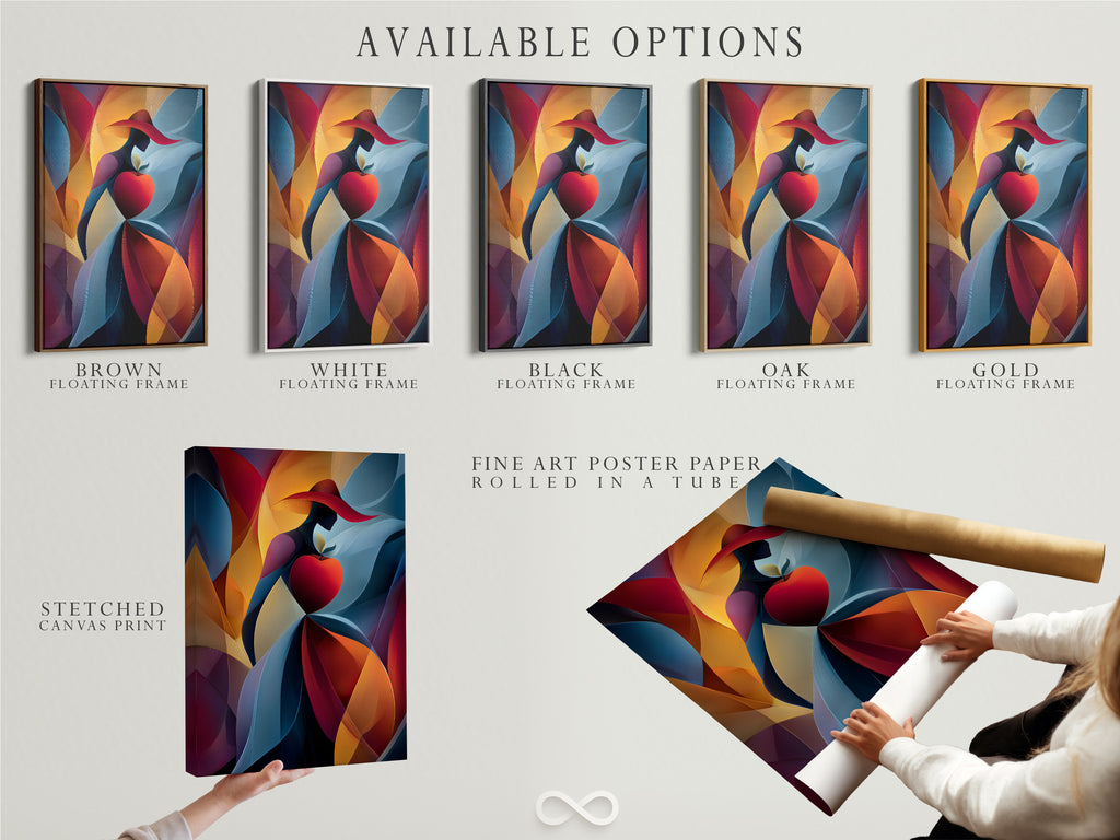 Explore available options for your artwork. Choose from stretched canvas prints fine art poster paper or a floating frame. Each option enhances the artwork. Customize your artwork to fit your style.
