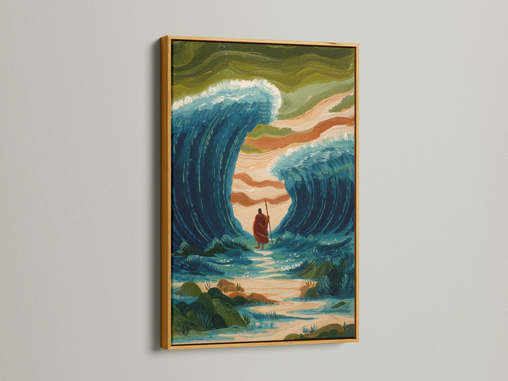 Artwork with a luxurious gold frame. The metallic finish adds a touch of glamour. It elevates the artwork's presentation. A perfect choice for classic and opulent interiors. Gold frames bring a sense of richness to your art.