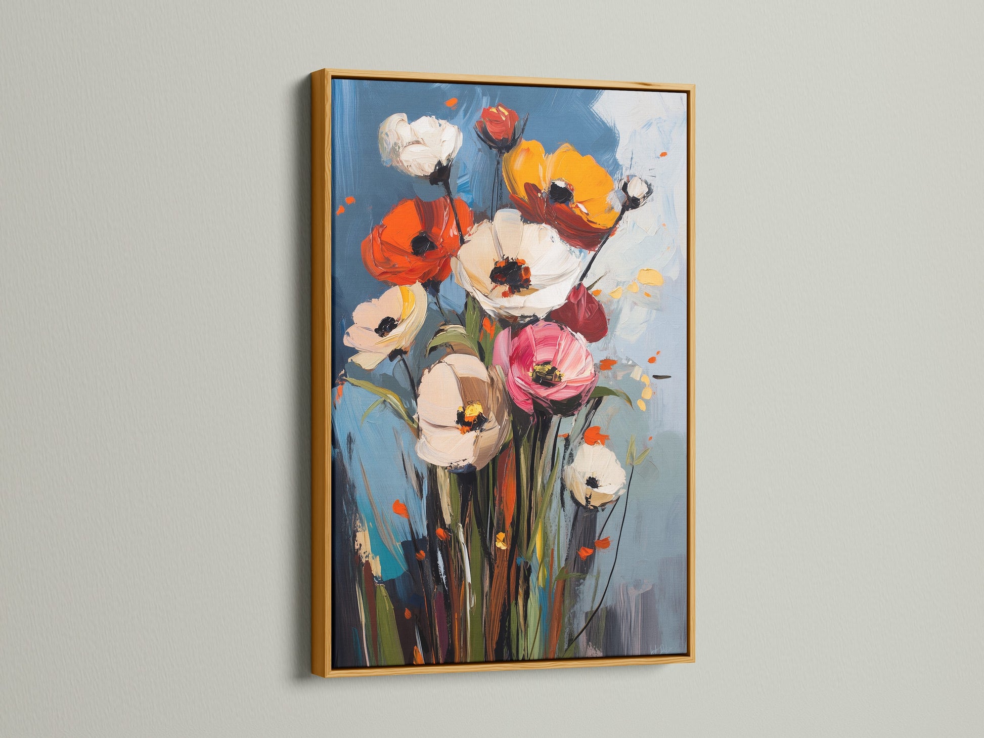 Artwork with a gold frame is displayed. The frame enhances the artwork. Gold frames bring a touch of luxury and elegance. Perfect for any style of artwork. Find the ideal frame for your artwork today.