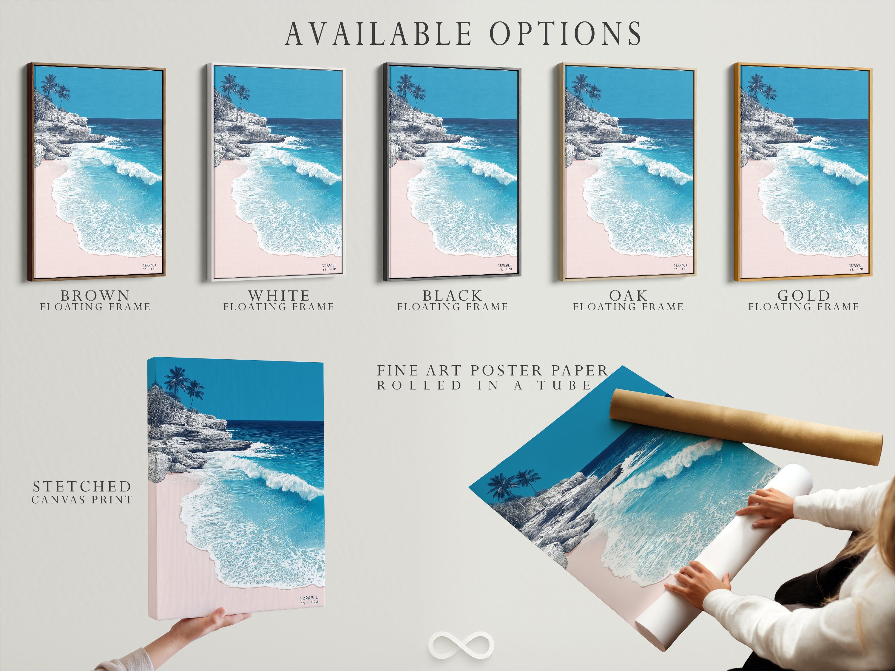 Explore available options for our tropical beach artwork. Choose from stretched canvas prints fine art poster paper or floating frames. Customize your coastal landscape photography to fit your style. Shop now.