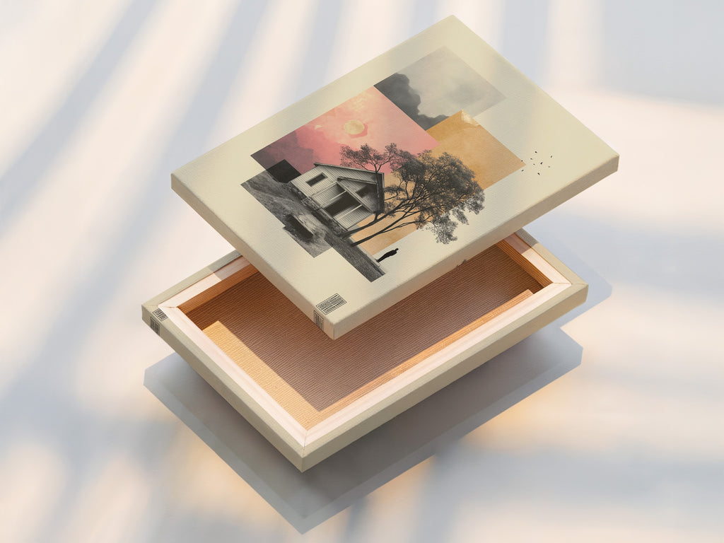 A stretched canvas print is displayed. The canvas texture adds depth. This print style offers a gallery-quality look. It's ready to hang and enjoy. The stretched canvas creates a professional finish. It enhances the artwork's visual impact.