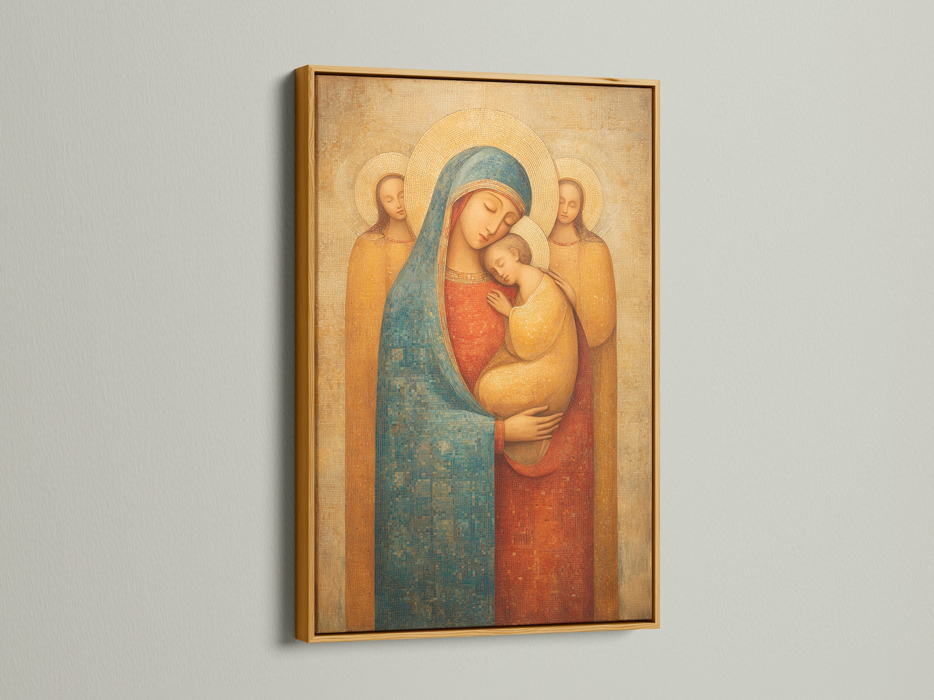 Here is a gold frame enhancing the art. The gold frame brings a touch of luxury. It adds warmth and elegance. Perfect for classic or glamorous decor. The frame accentuates the artwork's details. Discover the richness of gold.