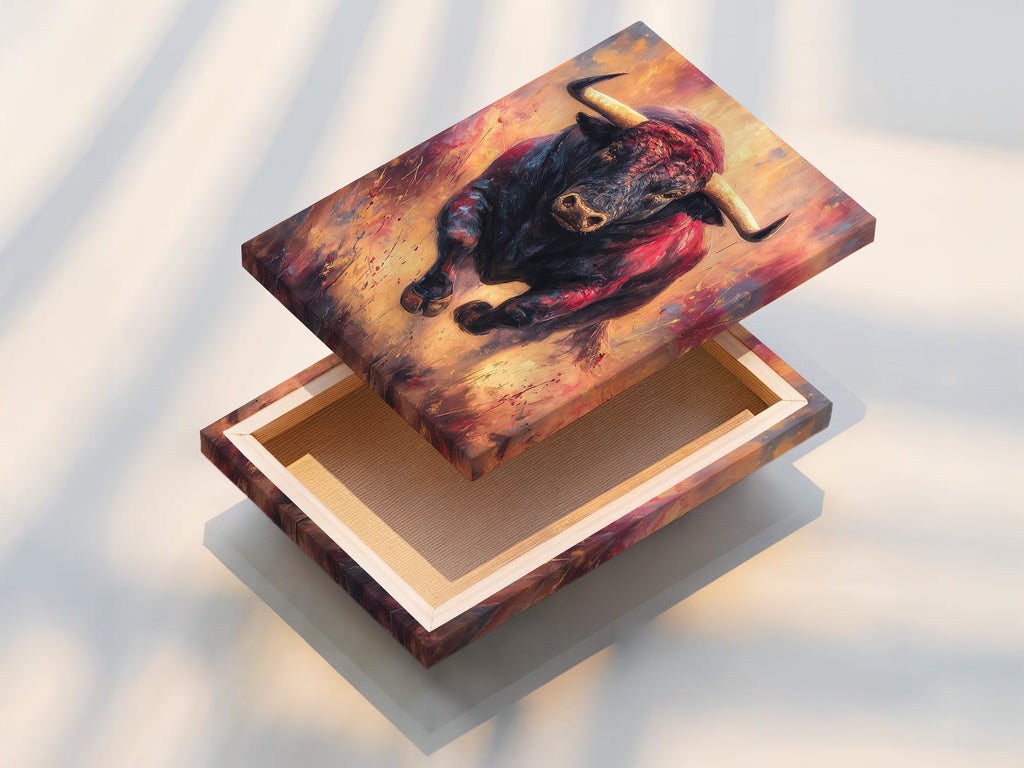 A stretched canvas print displays vibrant colors and sharp details. The canvas is tightly stretched over a wooden frame. Ready to hang and enjoy. Our stretched canvas prints offer a gallery-quality look. Transform your art.