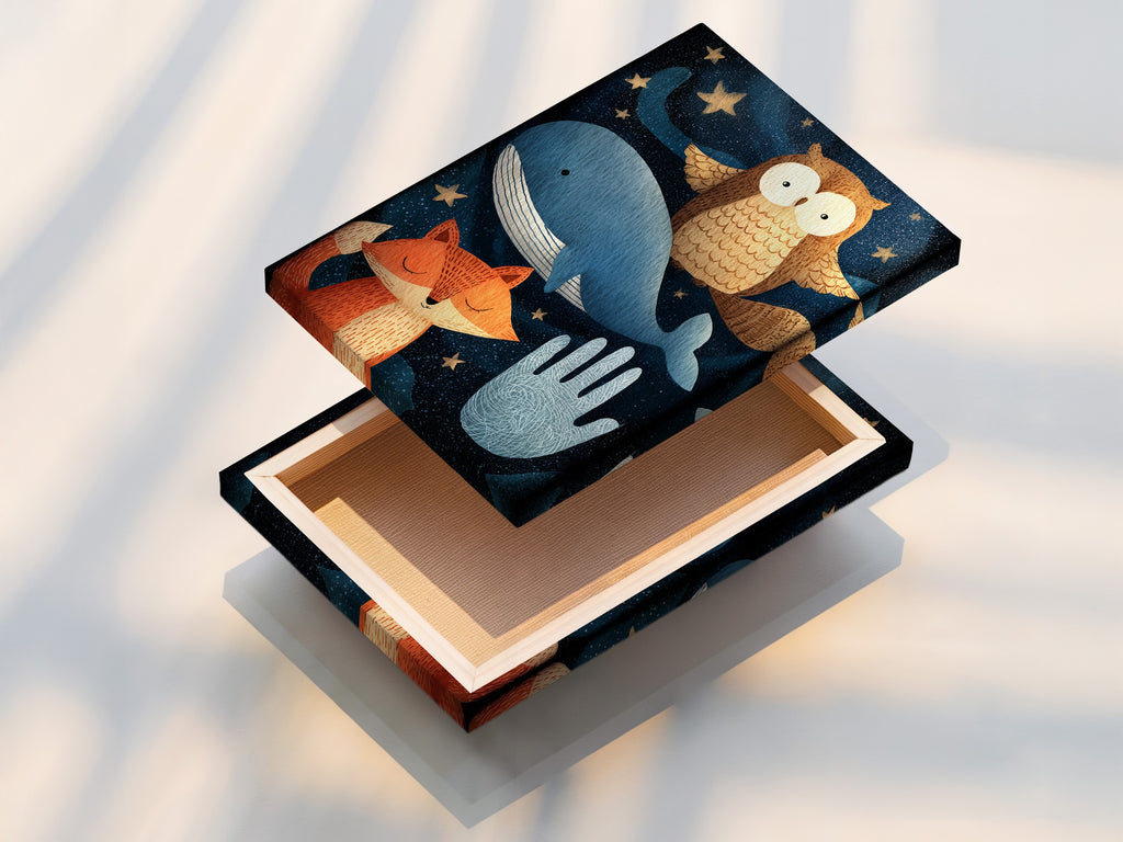 A stretched canvas print is displayed. The canvas texture enhances the artwork's depth. The print is stretched perfectly. This creates a professional gallery-ready look. Stretched canvas prints offer a durable and visually appealing way to display your favorite pieces. Ready to hang and enjoy.