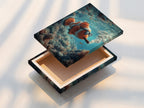 Stretched canvas print featuring a clownfish art. The art shows the clownfish smoking a cigar underwater. The stretched canvas provides a gallery wrapped look. It is ready to hang. A perfect piece to add character to your living space. The canvas print is durable