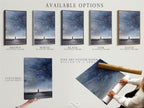Explore available options for celestial artwork. Choose from stretched canvas prints. Fine art poster paper or floating frames. Customize your starry universe art to match your personal style and decor preferences today.