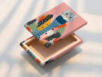 Eigenzinnige kattenkunstprint - Folk Art Cat Canvas, grillige dierenmuurkunst voor de kinderkamer