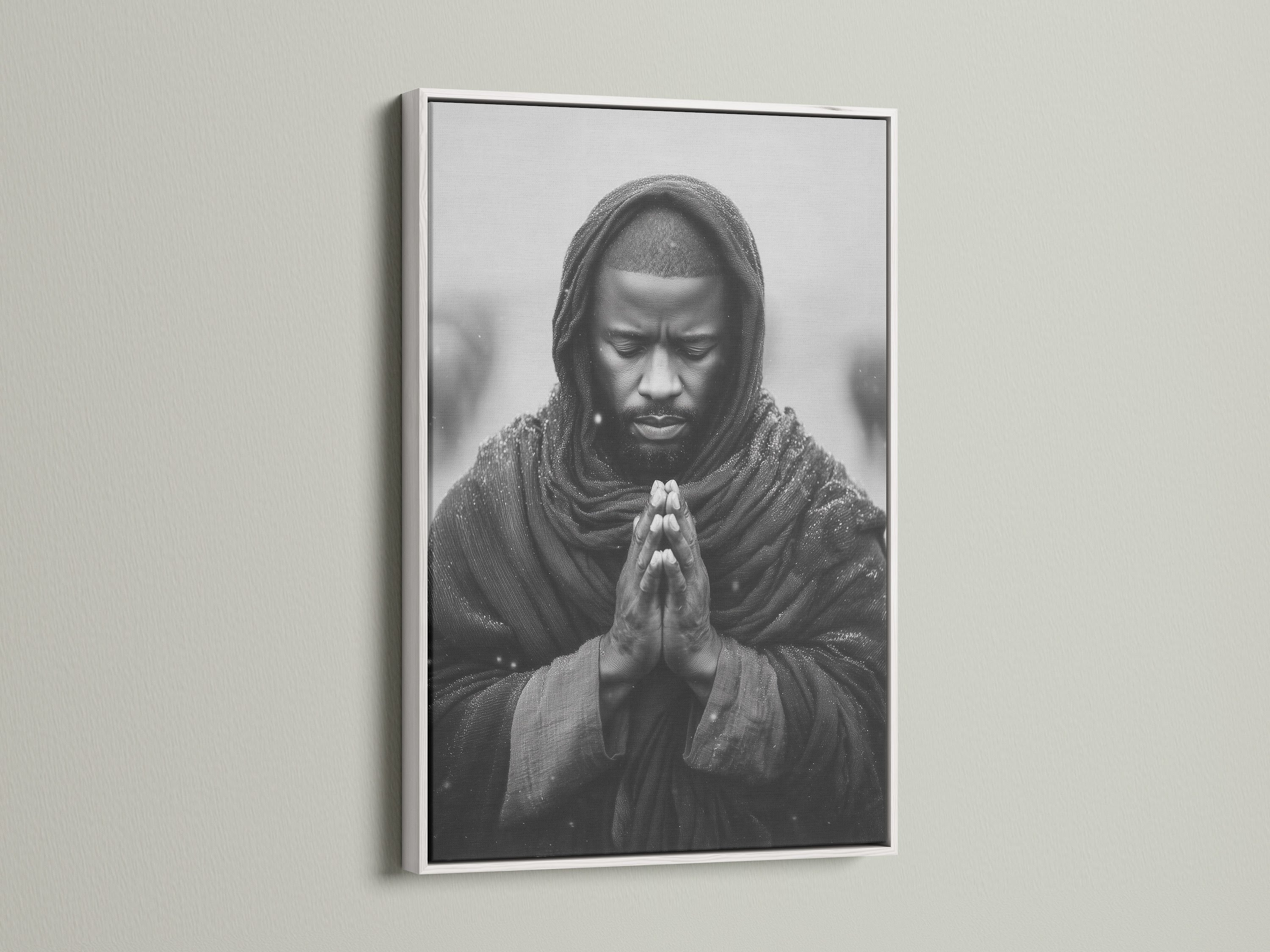 Artwork in a white frame offers a clean and modern aesthetic. The white frame provides a fresh and contemporary look. It brightens up any room or space. This artwork is versatile and complements various interior styles. It adds a touch of sophistication to your home decor or office setting.