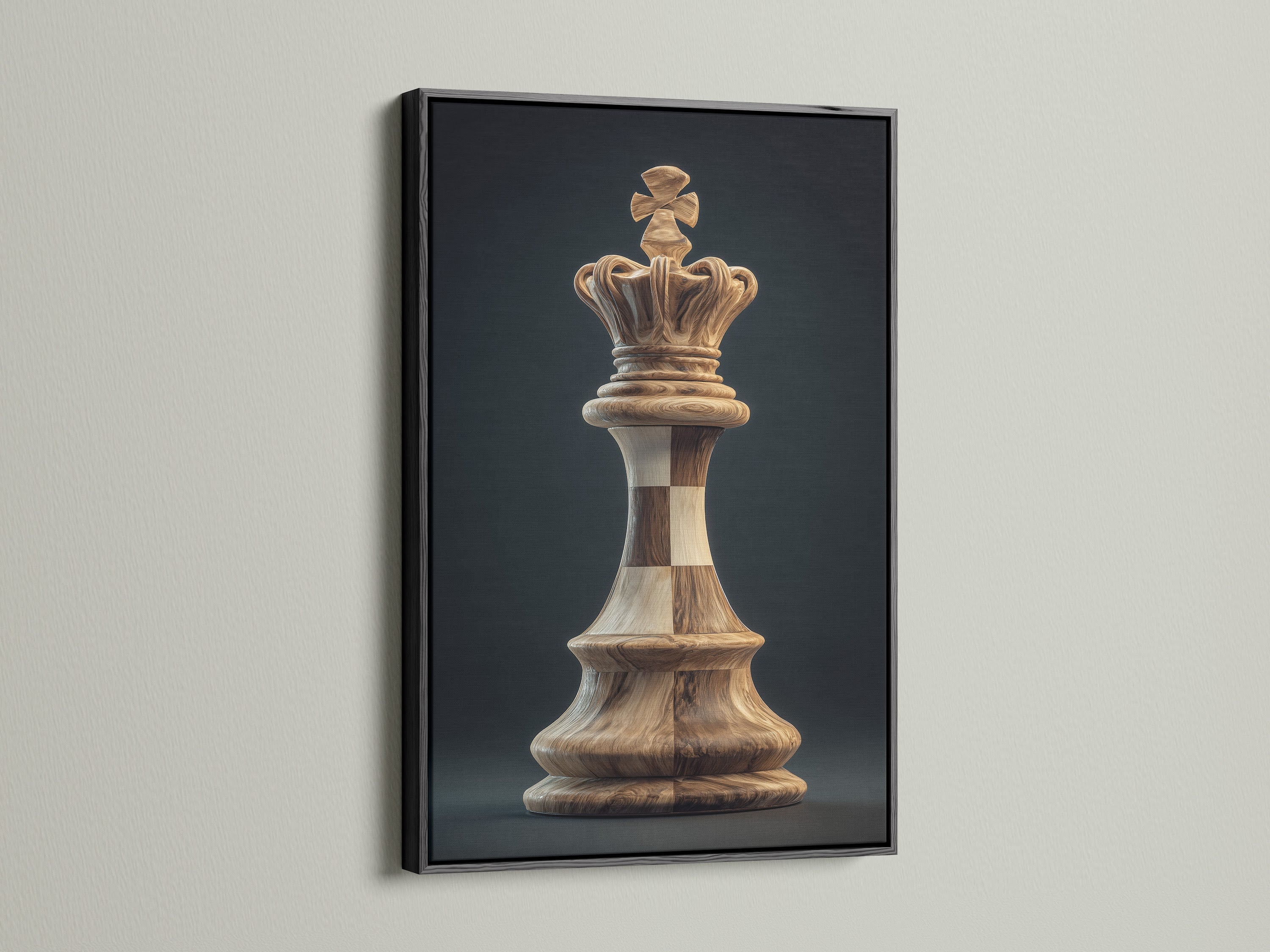 Black frame displaying a beautiful artwork. The dark frame adds a bold and sophisticated touch. It makes the artwork stand out even more. A classic choice for a gallery-like presentation in your home.