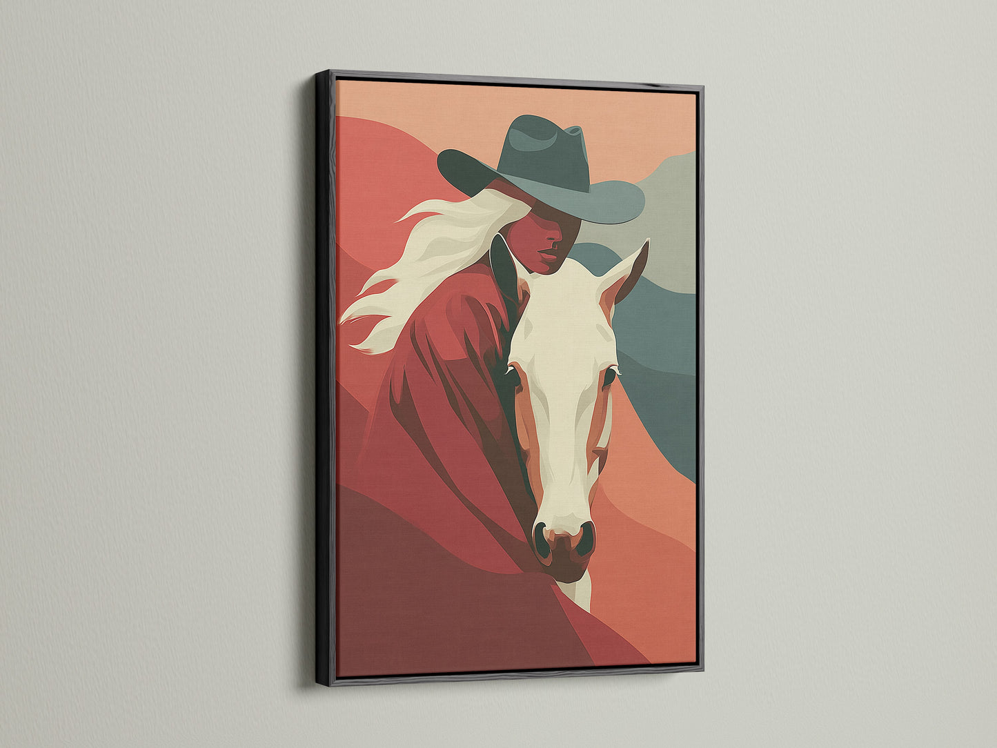 Artwork is showcased in a sleek black frame. The black frame adds sophistication and contrast. It makes the artwork stand out. It enhances depth. Ideal for contemporary and classic art pieces. Explore our black frame options.