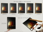 Explore available options for the Spice Spoons artwork. Choose between a stretched canvas print fine art poster paper or a floating frame. This culinary piece adds a modern touch to any kitchen. Perfect for foodies and chefs looking to enhance their decor. Ideal for homeowners and cafe proprietors.