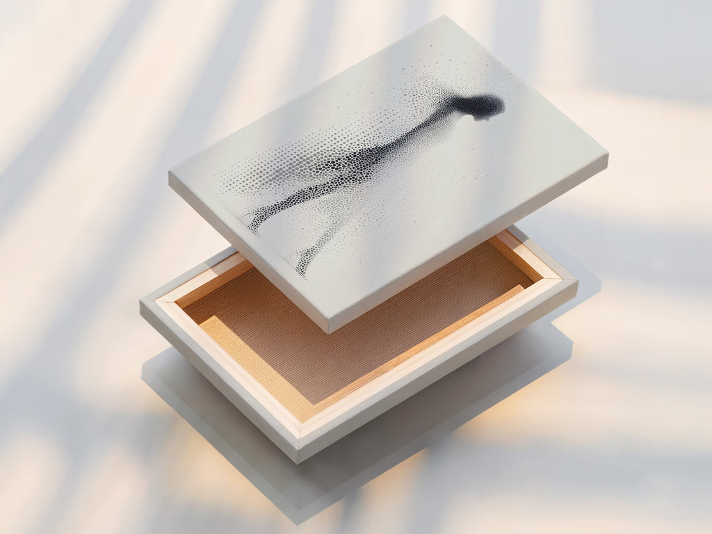 A stretched canvas print ready to hang. The canvas print offers a textured look. It provides a gallery-wrapped edge. Ready to enhance any room. It is a durable and stylish art display option.