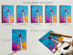 Explore available options for your artwork. Choose from stretched canvas prints. Fine art poster paper and floating frames are also available. Customize your art to match your unique style. Bring your vision to life.