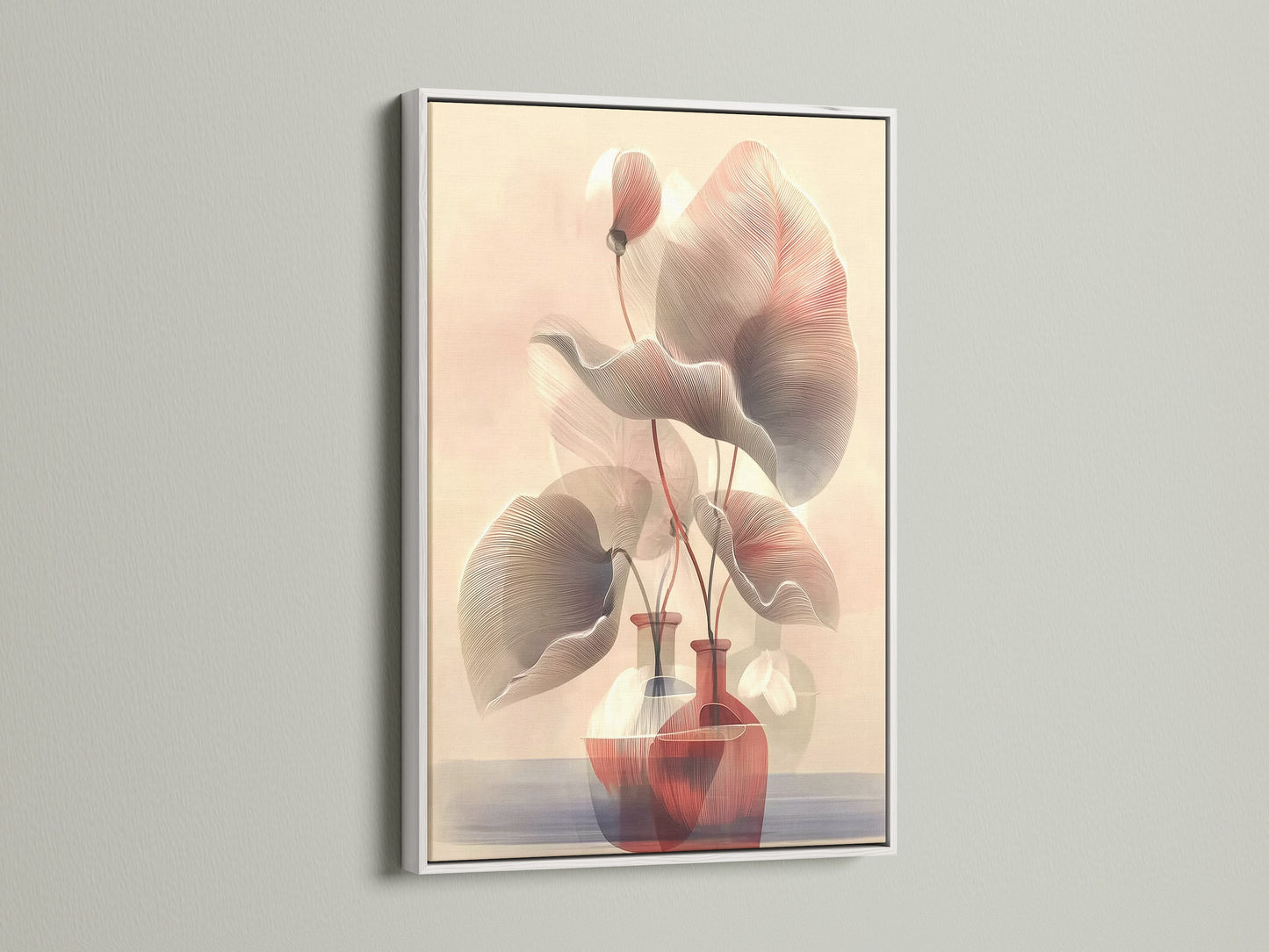 Botanical line art in a white frame. This neutral tone print is perfect for bedroom wall decor. The minimalist art complements Scandinavian styles. Ideal as entryway art. This flower artwork enhances modern art prints. A subtle piece that elevates any space.
