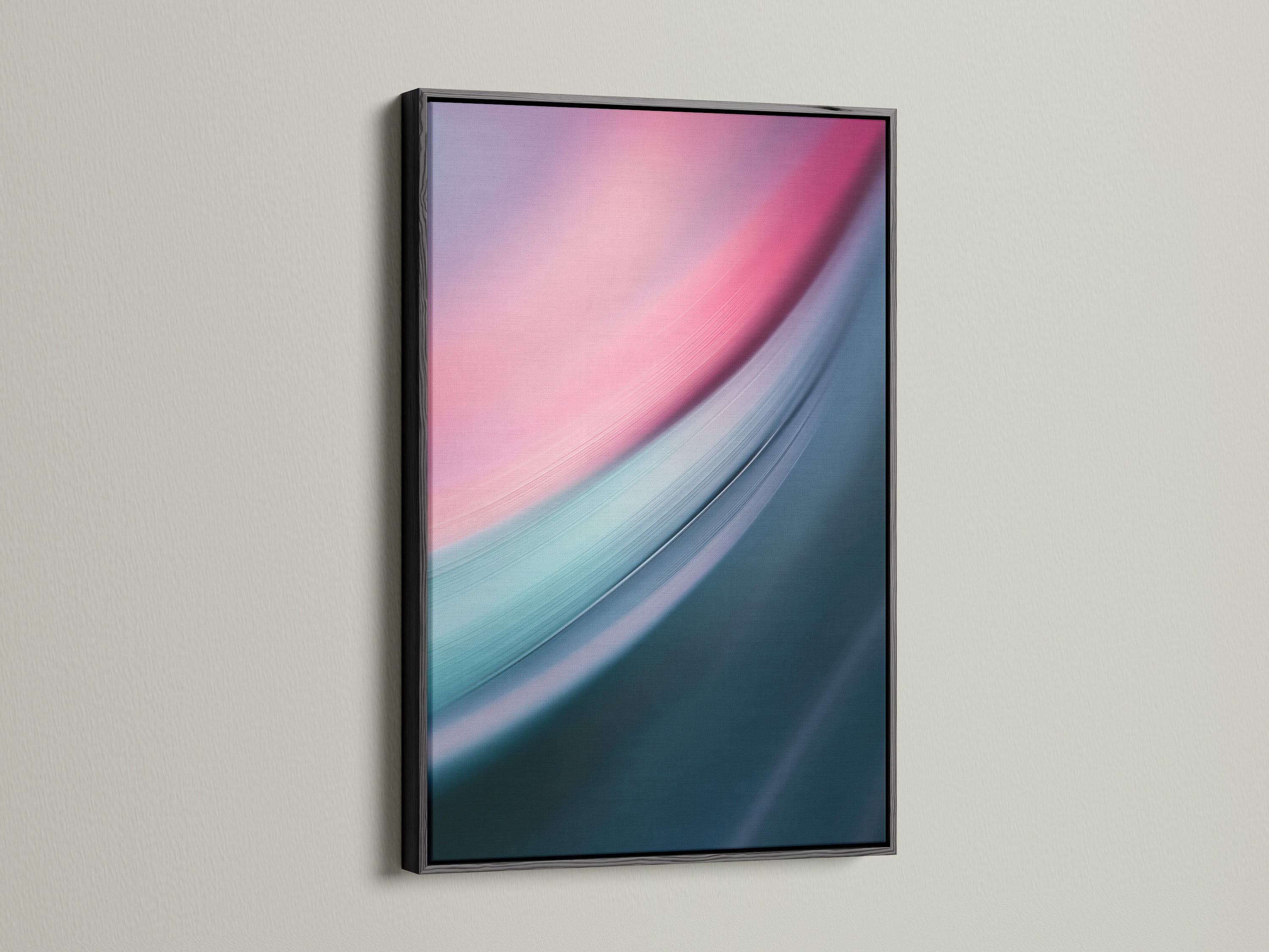 Artwork presented in a black frame. A black frame adds a touch of elegance and sophistication. It creates a striking contrast with the artwork. Suitable for various art styles and decor. The frame enhances the artwork's visual impact. Frame your art with a classic black border.