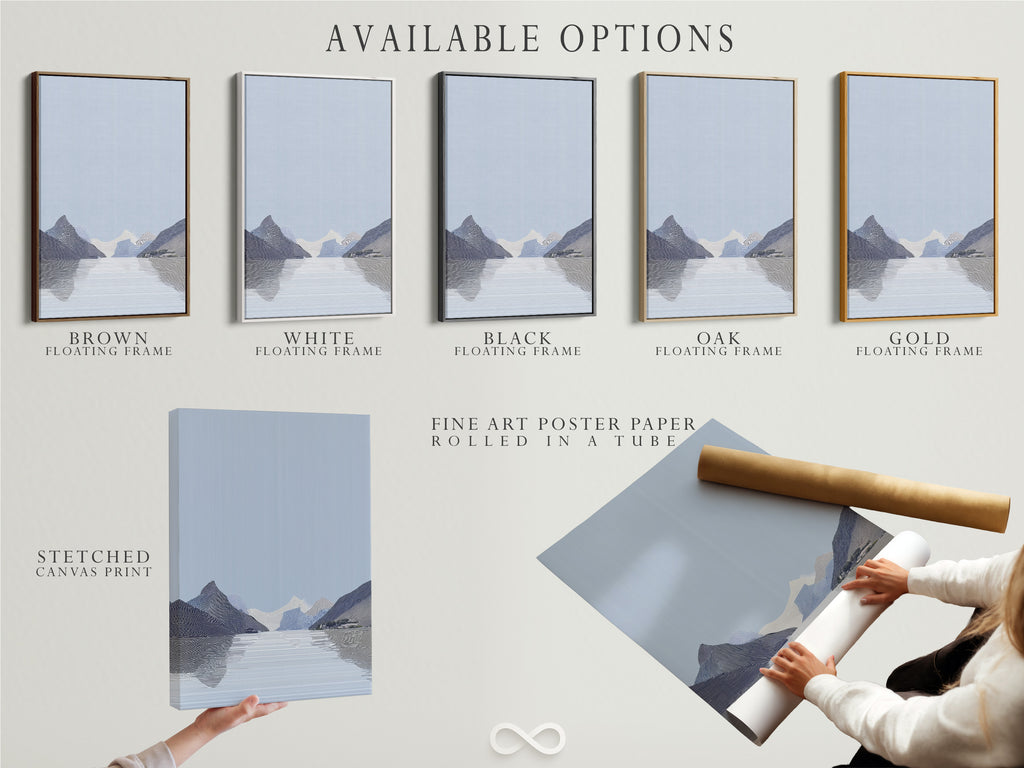 Explore our available options for art prints. Choose from stretched canvas prints. Also fine art poster paper and floating frames. Customize your artwork to fit your style. Discover the perfect art presentation.